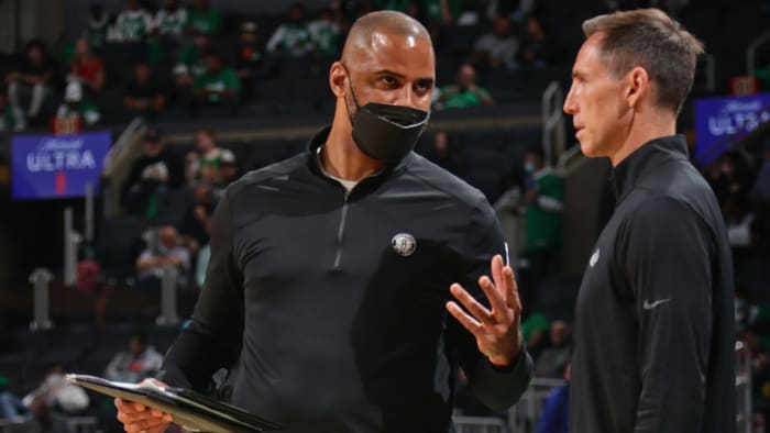 Ime Udoka and Steve Nash